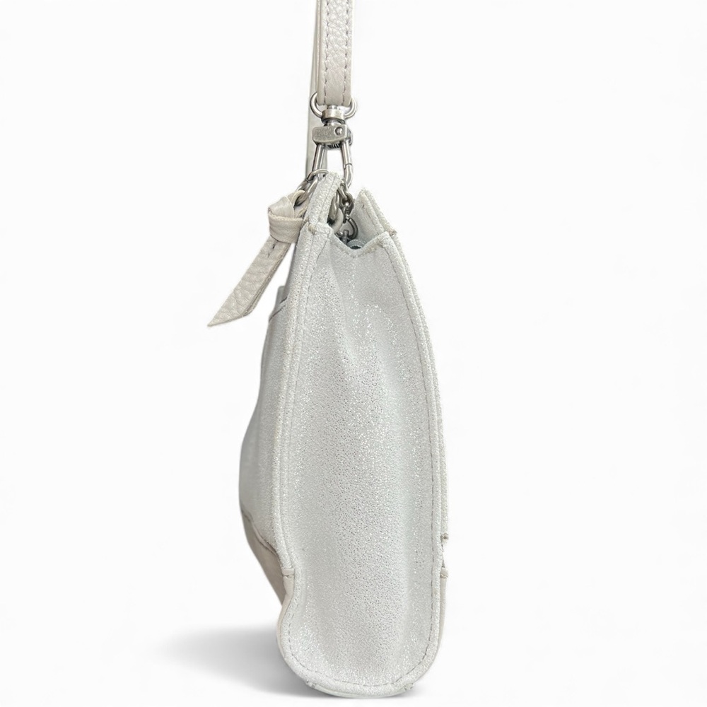 NWT The Sak Iris Demi Convertible Clutch Crossbody Shoulder Bag Silver Pyrite - Picture 3 of 9
